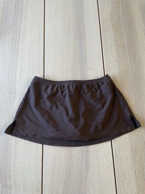 Krista ladies brown swim skirt women’s lg swimwear swim skirt